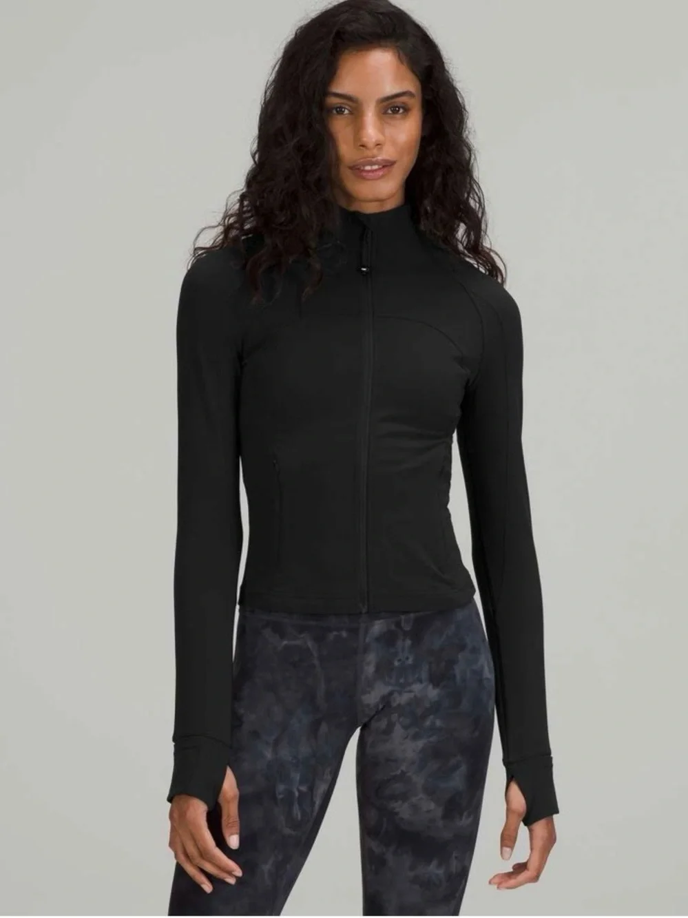 Lululemon cropped nulu define jacket black size 4 like new condition